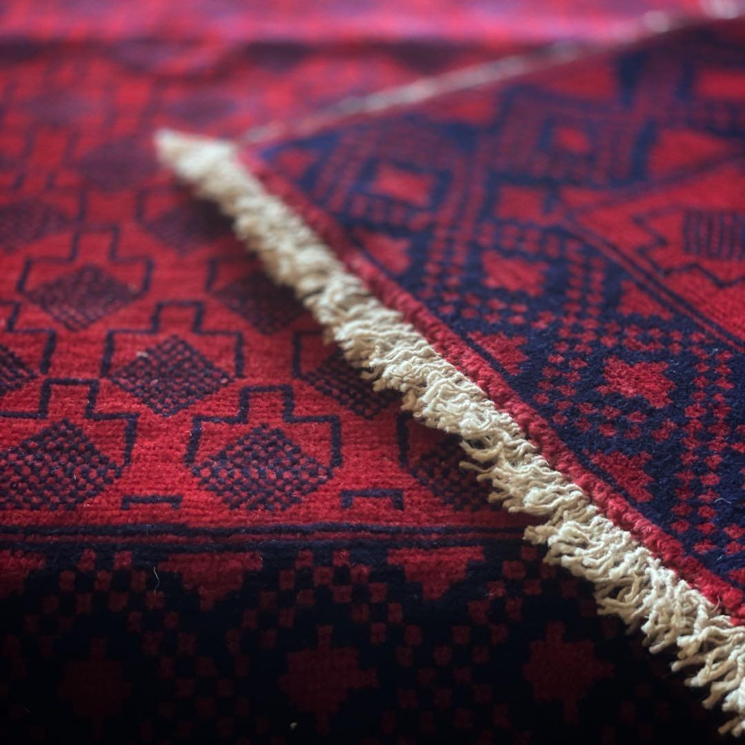 【在庫整理／大幅値引】200×107 アフガニスタン バルーチ ヴィンテージラグ