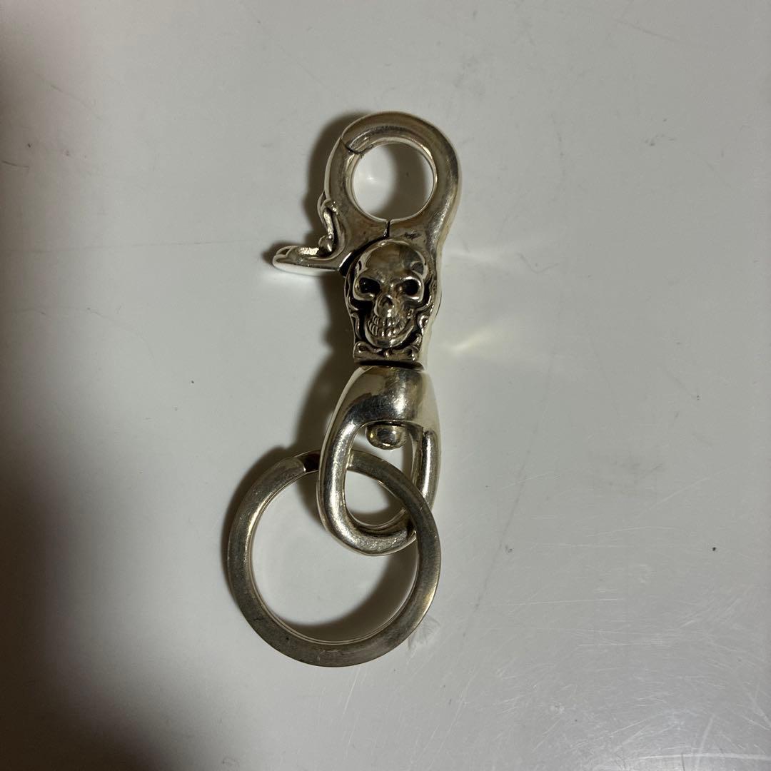 専用 TJKスカルビンテージシルバー、ドクロ骸骨ファスナープルジッパープルキー