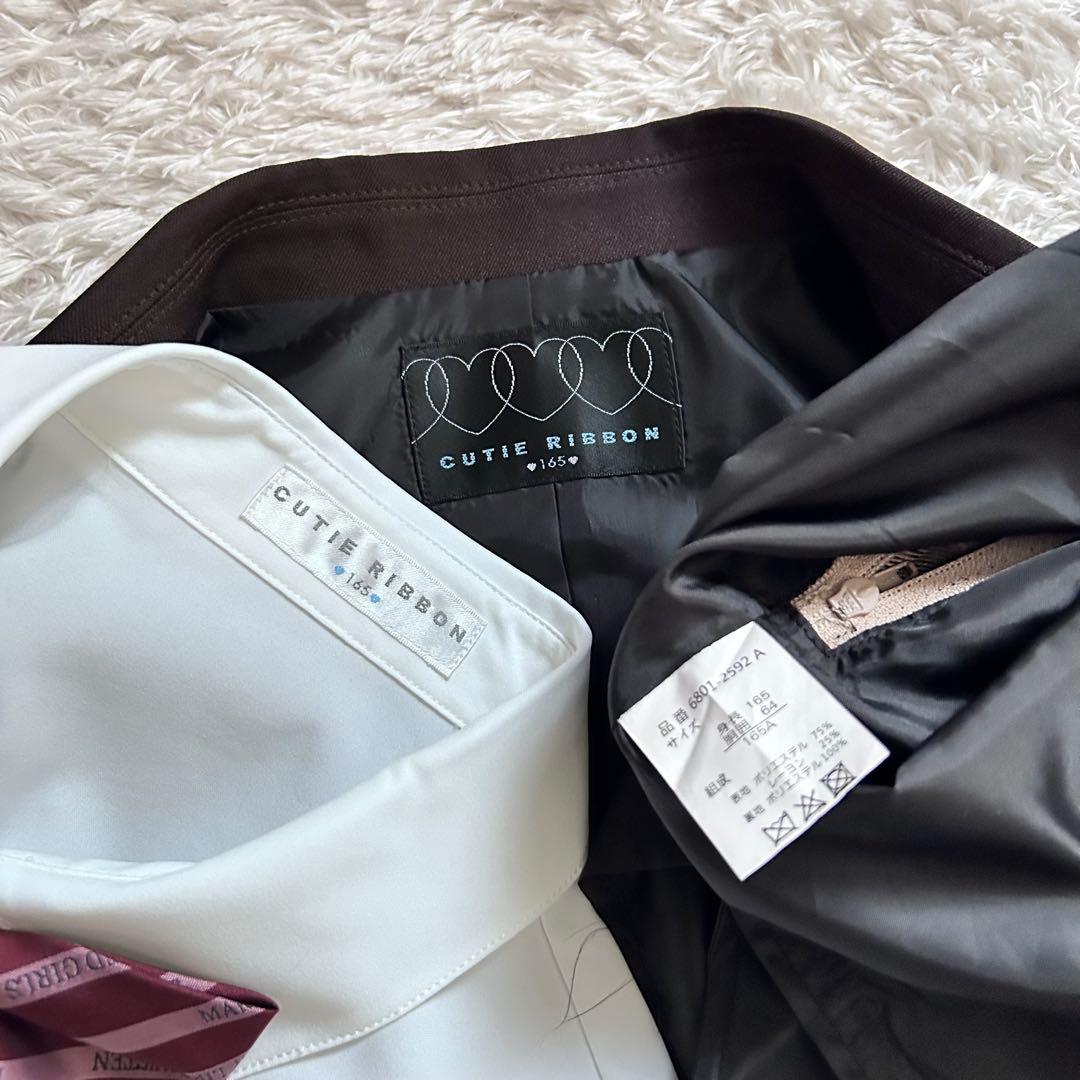 美品　CUTIE RIBBON 卒業式セットアップ　165 　セレモニー　女の子