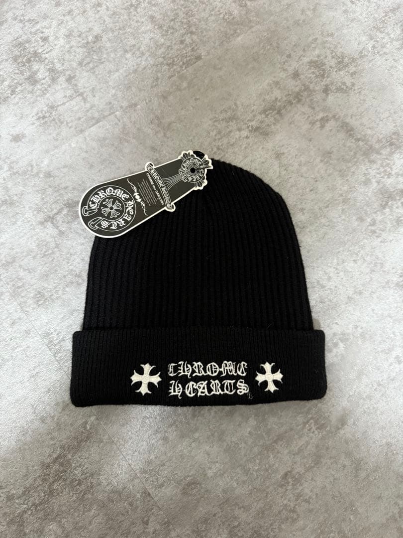 ヒ*ロ様 CHROME HEARTS ブラックニット帽