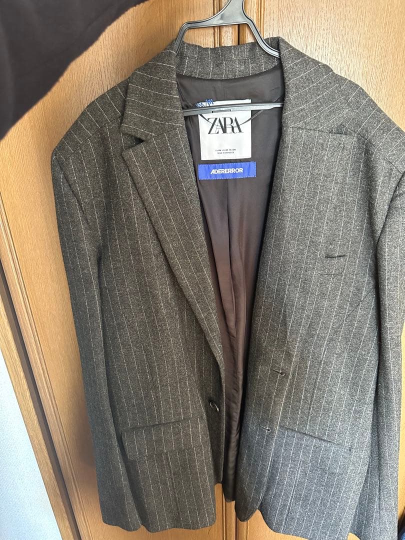 未使用品 ADER error x ZARA オーバーサイズストライプブレザー