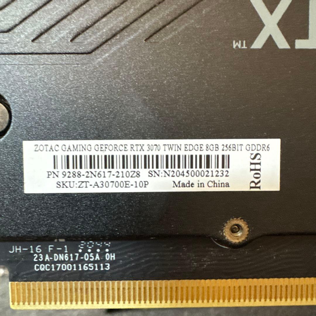 グラフィックボード・グラボ・ビデオカード ZOTAC GAMING GeForce RTX 3070 Twin Edge