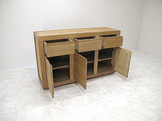展示品　西海岸スタイル チーク無垢材サイドボード　リビングボード　キッチンボード