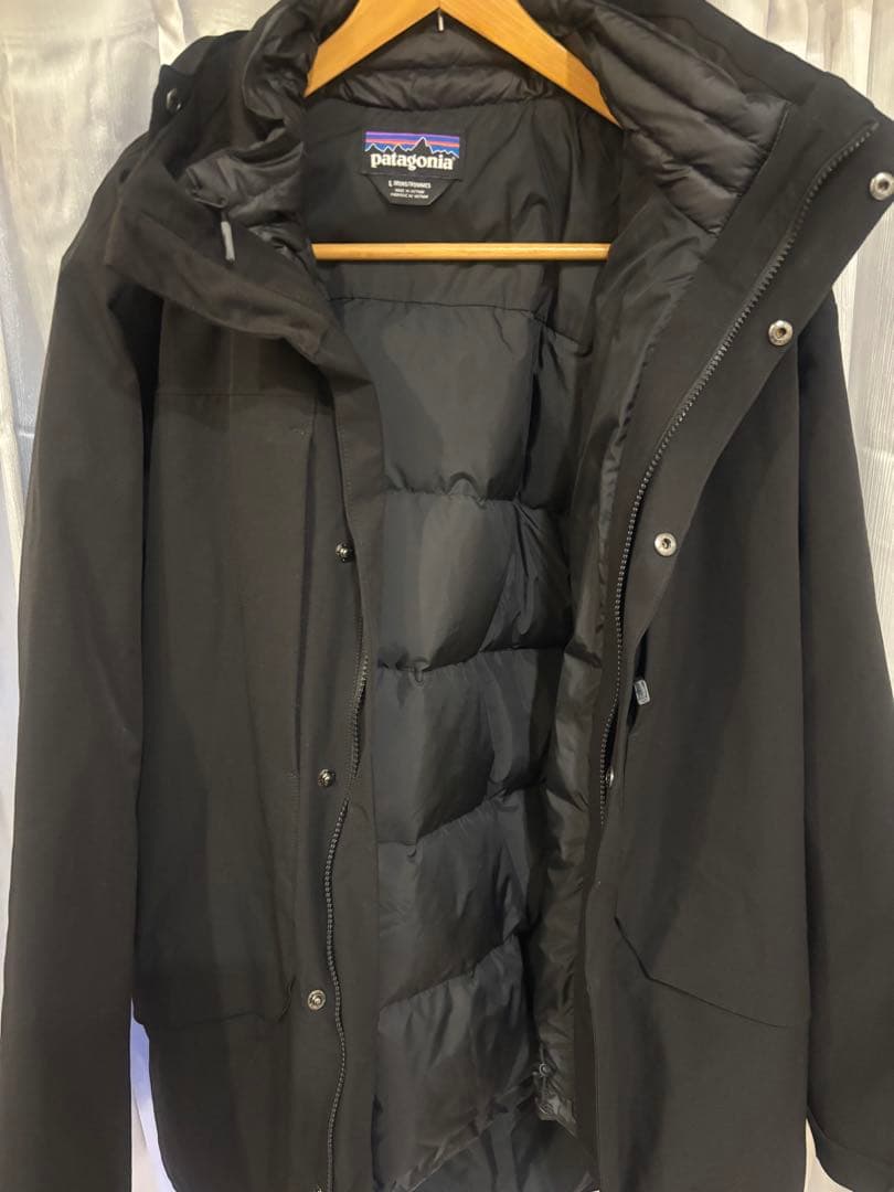 patagonia ブラック ダウンコート L STY28388