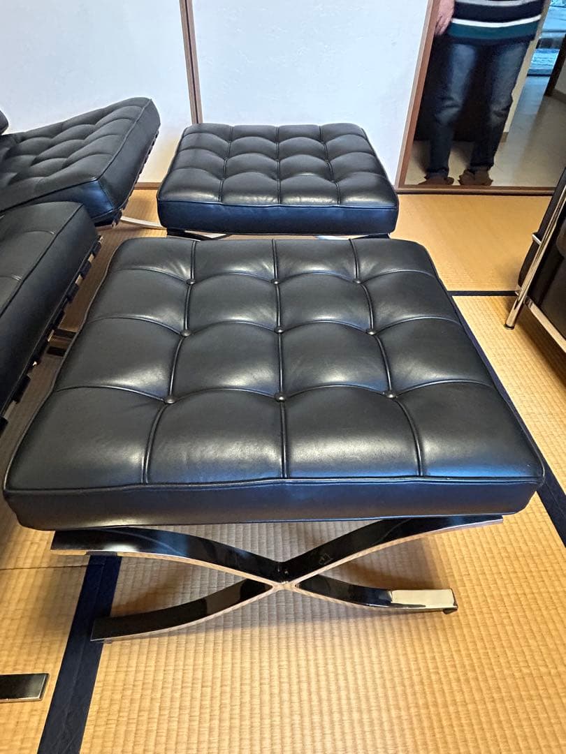 ✳︎carrem✳︎ E-Comfort バルセロナチェア　オットマン付き