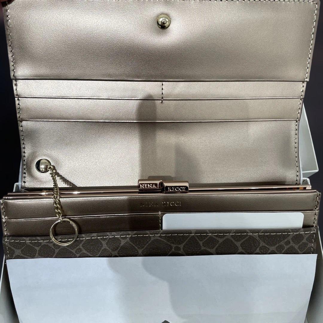 【新品・未使用品】NINA RICCI ヘビ柄 長財布