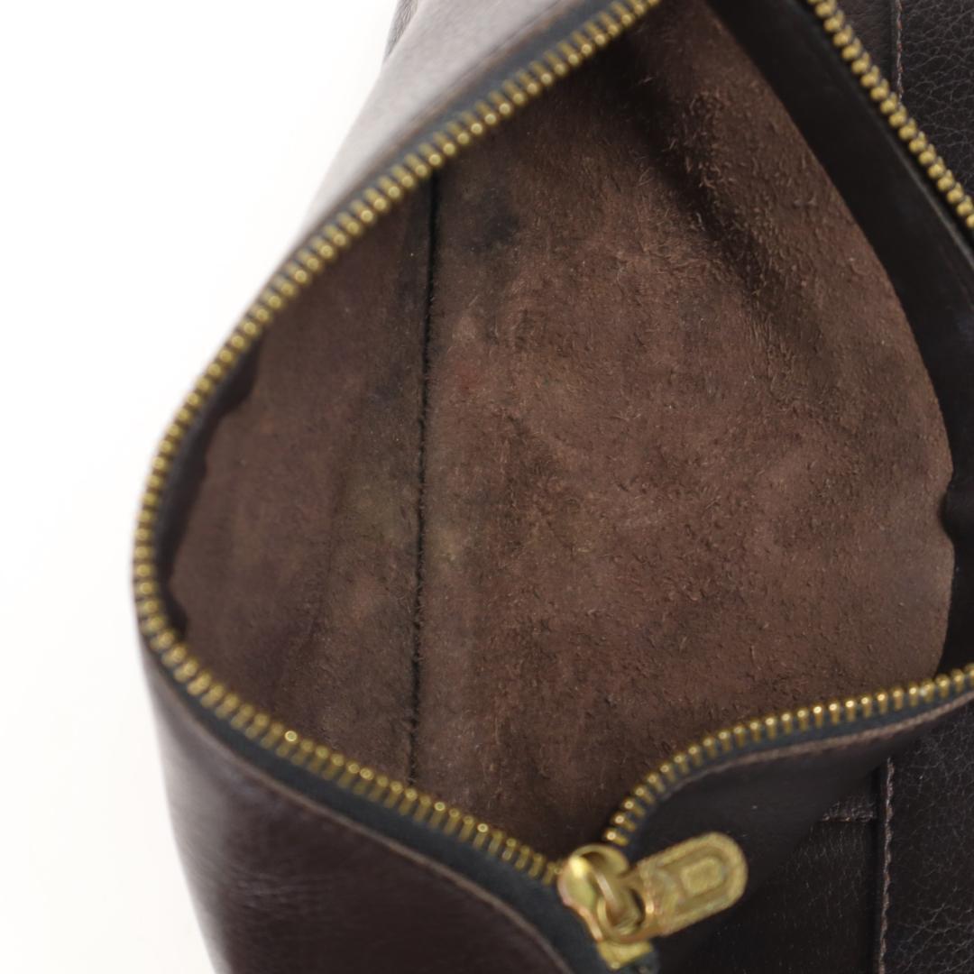 DELVAUX デルヴォー メタルロゴ付 三つ折りレザー長財布 フランス製