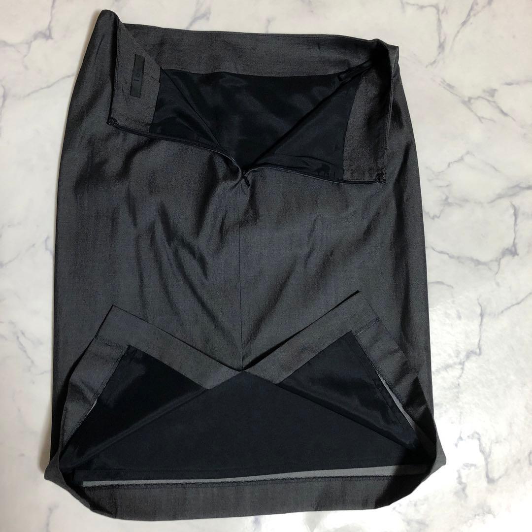 美品⭐️iCBオンワード樫山　ダークグレー スーツ　三点セット通勤、人卒園、面接