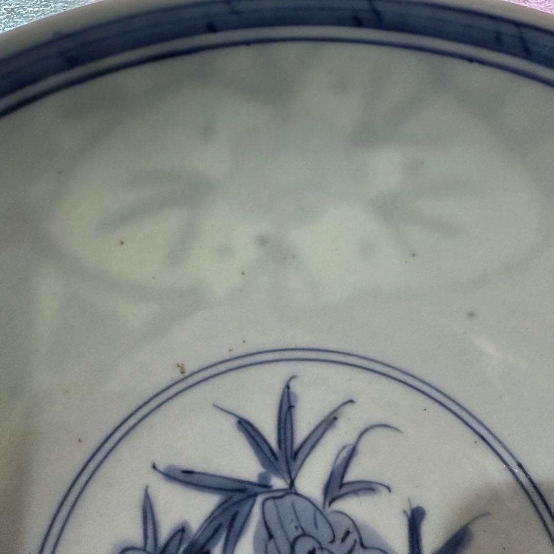 古伊万里　染付牡丹唐草文鉢　1600年代後半　薄造　上品な呉須　器を楽しむ