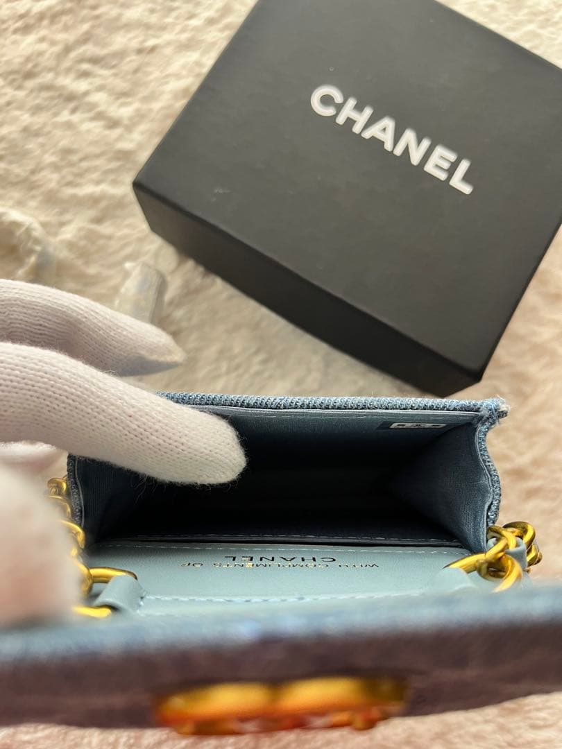 CHANELVIP限定ノベルティ デニム チェーンショルダー レア