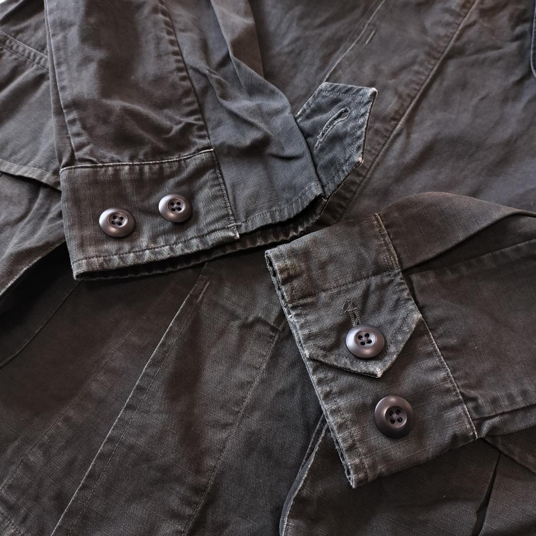 RRL ブラックファティーグフィールドジャケット M ガーメントダイ フェード
