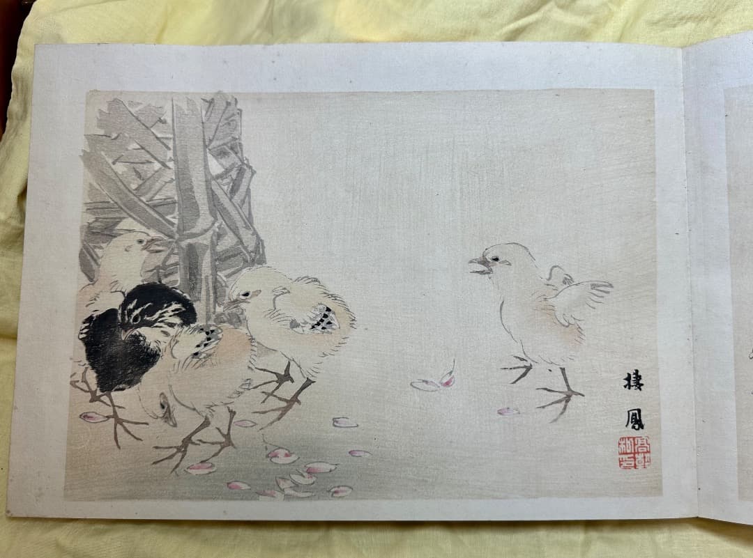 「都の錦」 木版画集26図 明治24年・幸野楳嶺 今尾景年 竹内栖鳳など絵・