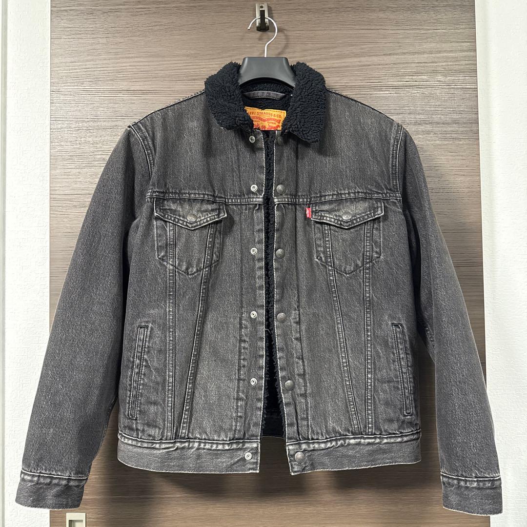 Levi's　デニムジャケット　Gシャン　裏側ボア素材　冬用　M　リーバイス