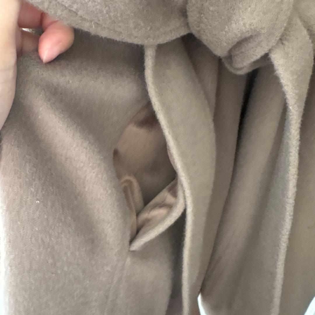 rienda ウールMIXフードポンチョコート