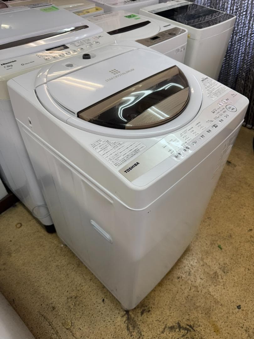 (4256)TOSHIBA　洗濯機　東芝　6.0キロ AW-6GM1 2022年