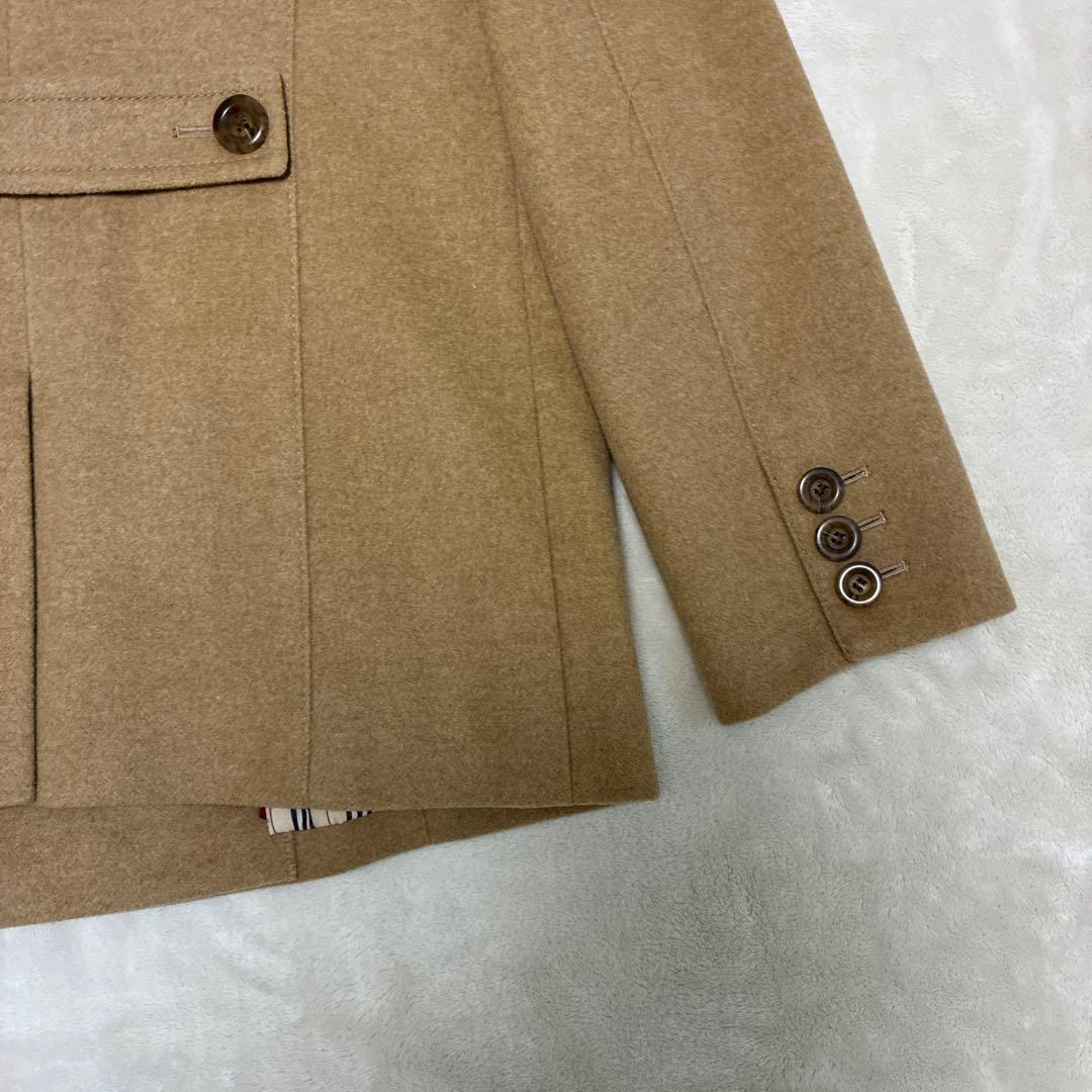 【美品】バーバリー　ロンドン　羊毛カシミアピーコート