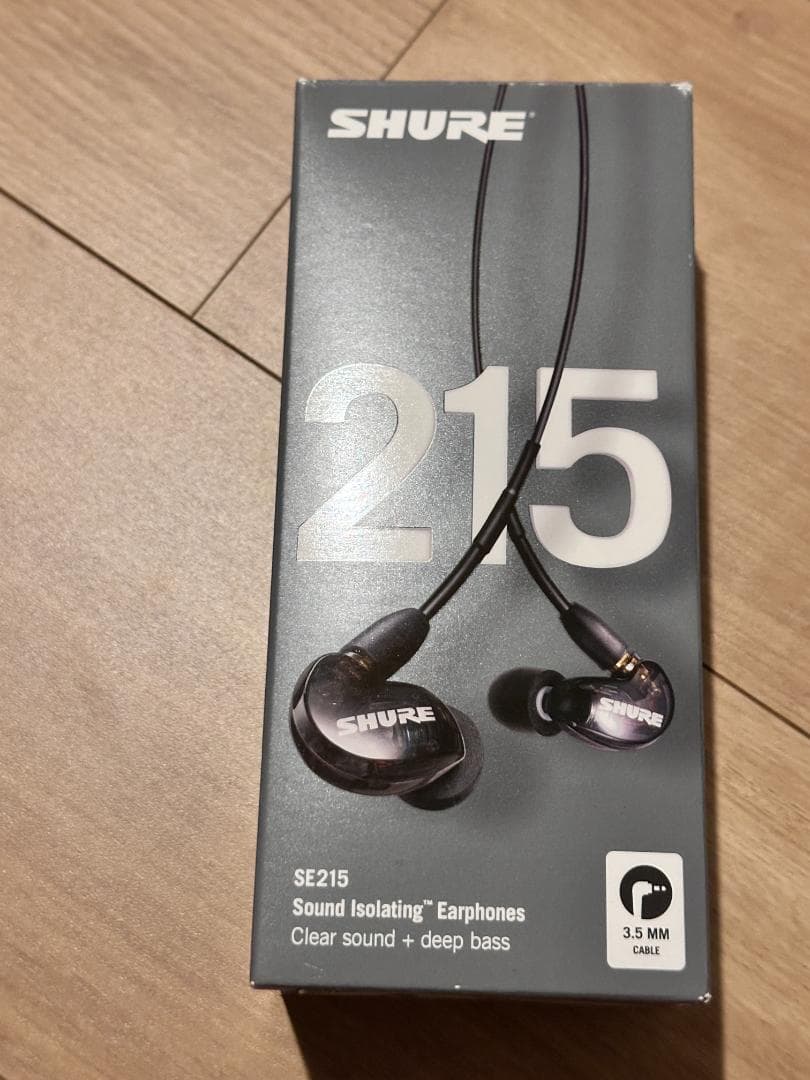 SHURE SE215 有線イヤホン　クリアブラック