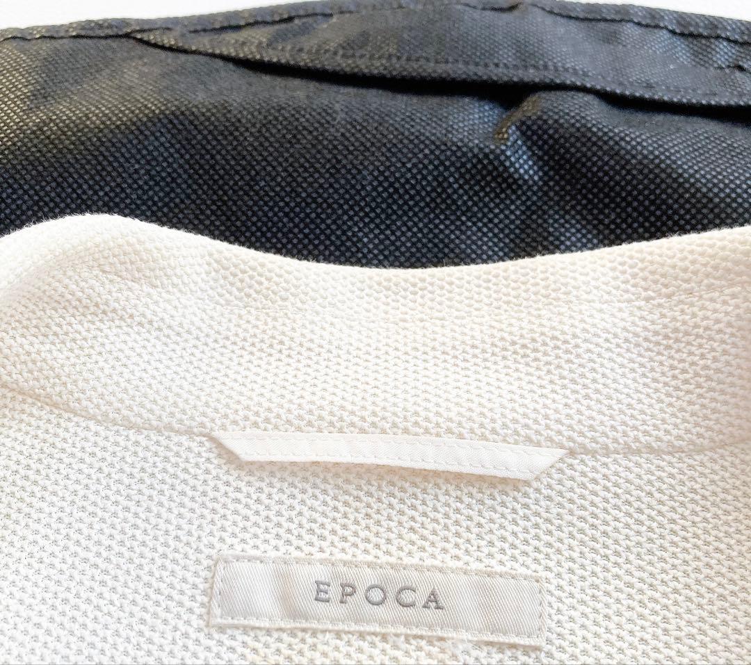 極美品 EPOCA ダブルブレストジャケット 金ボタン アイボリー 40 M