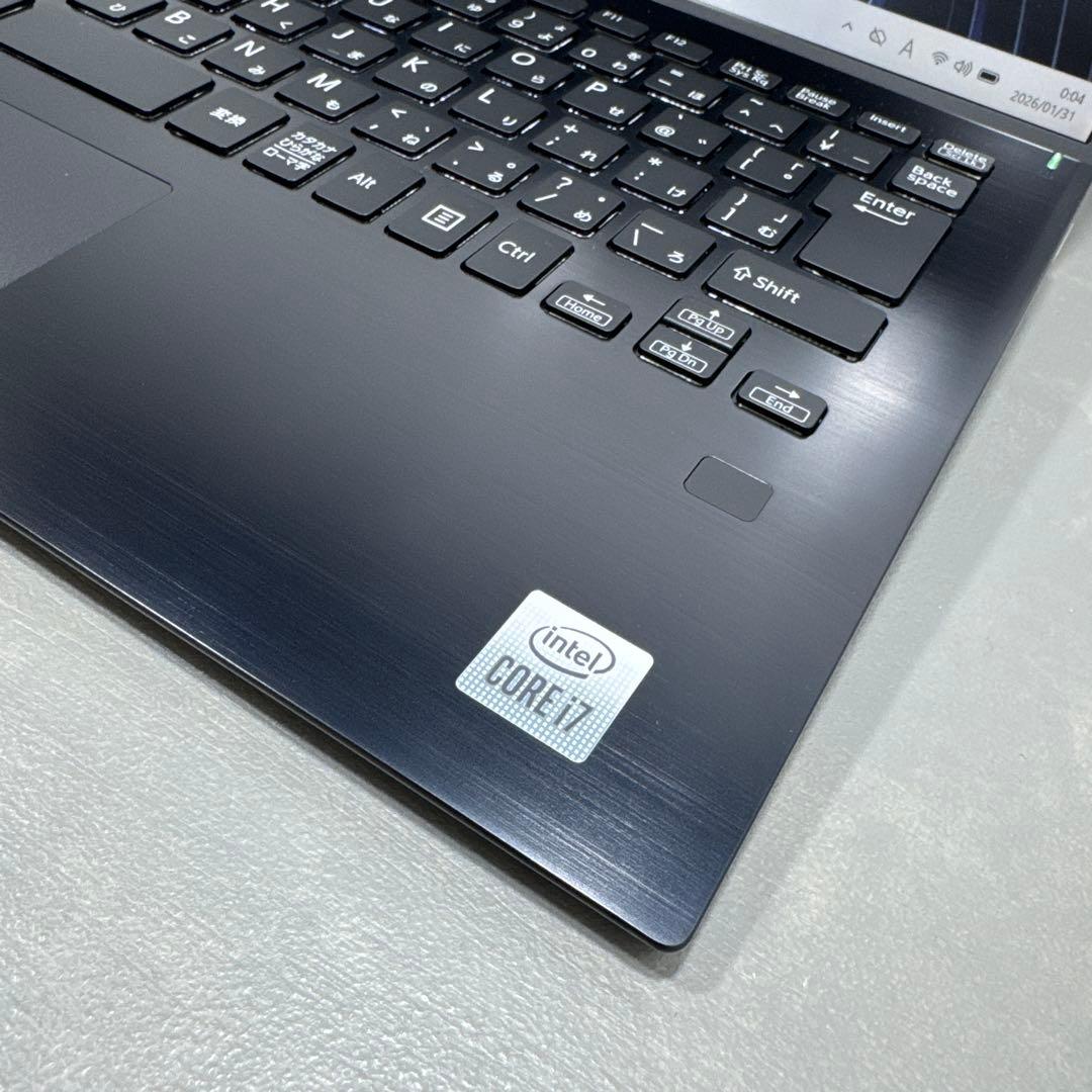 【高性能】VaioSX14ブラック☘10世代i7☘NVMe512GB