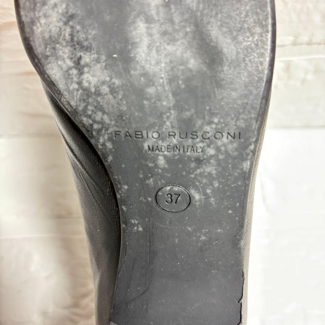 【極美品】FABIO RUSCONI フラットパンプス リボン 23.5cm