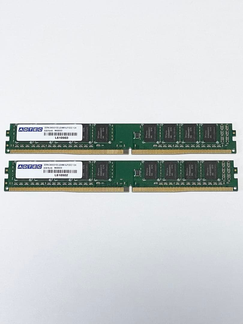 ADTEC DDR4-2400 メモリ UDIMM 8×2(16GB)