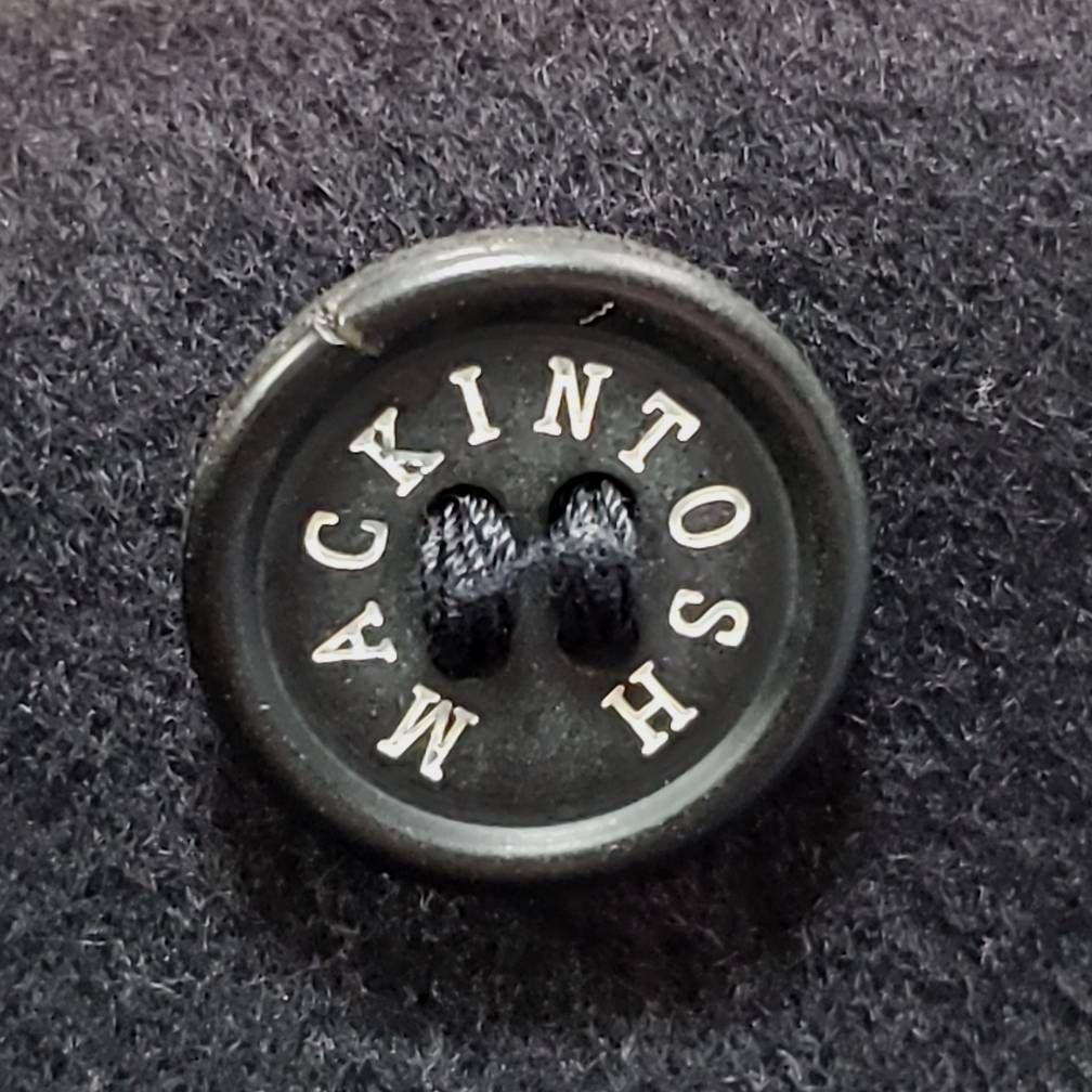 マッキントッシュ M カシミヤ ウール ダッフルコート 黒 英国製 36 フード