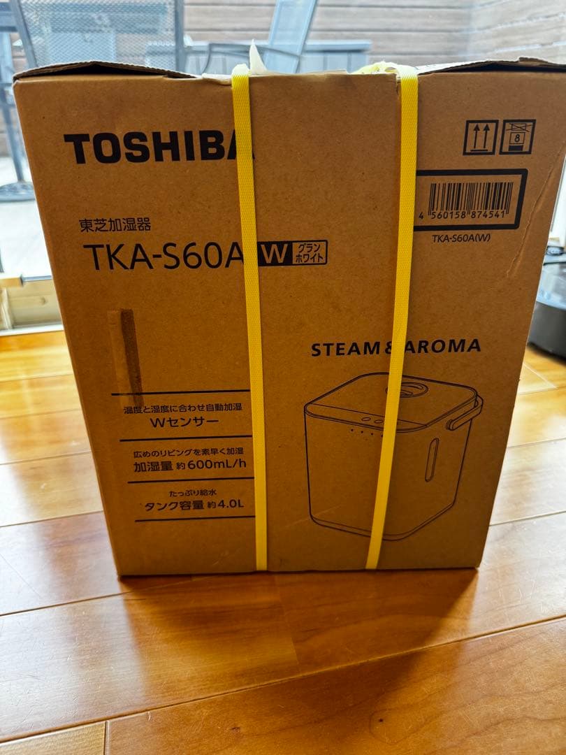 TKA-S60A スチームファン式加湿器 大容量 ホワイト未開封　新品