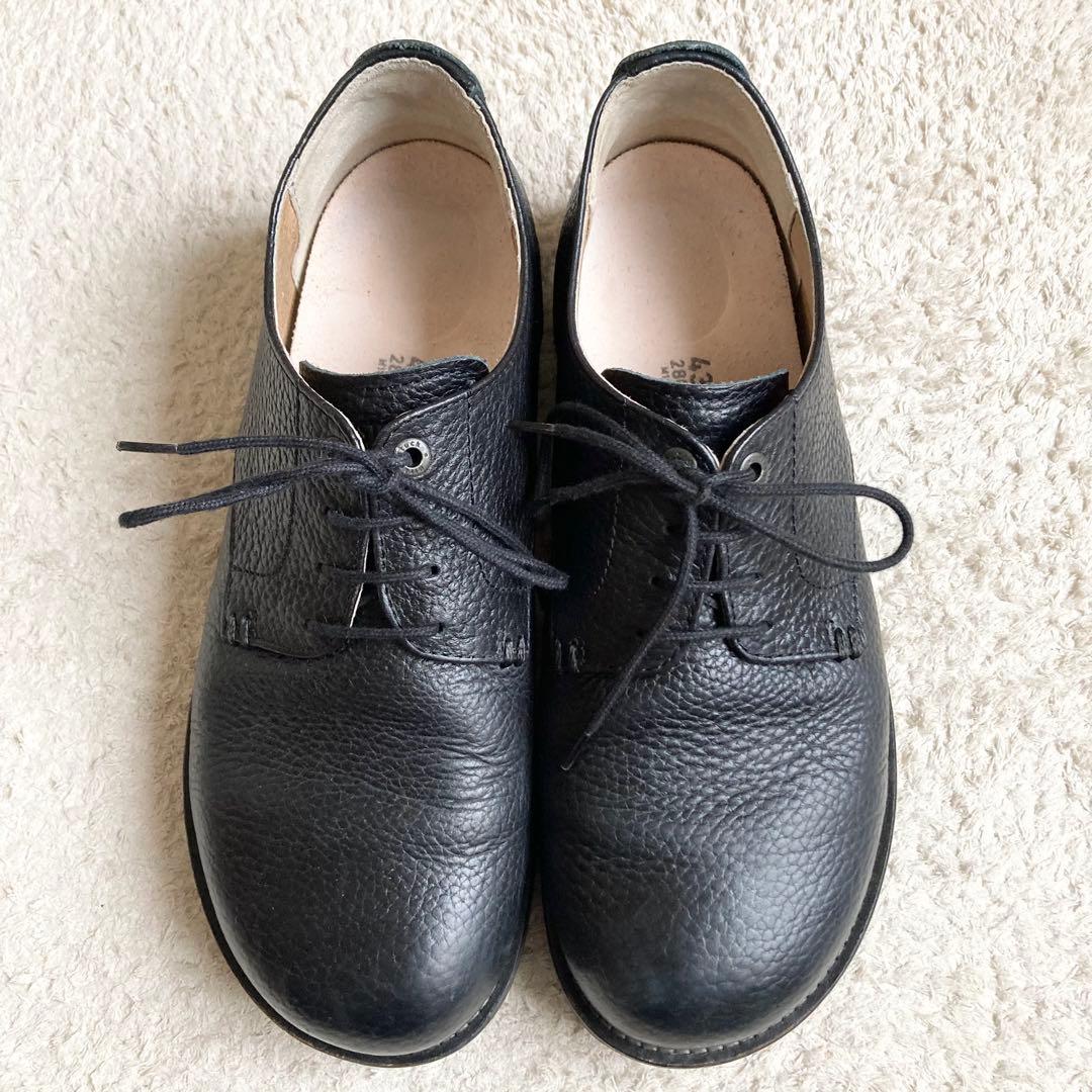 ビルケンシュトック　ギルフォード　ビジネスシューズ　レザー　シボ　革　レザー　黒