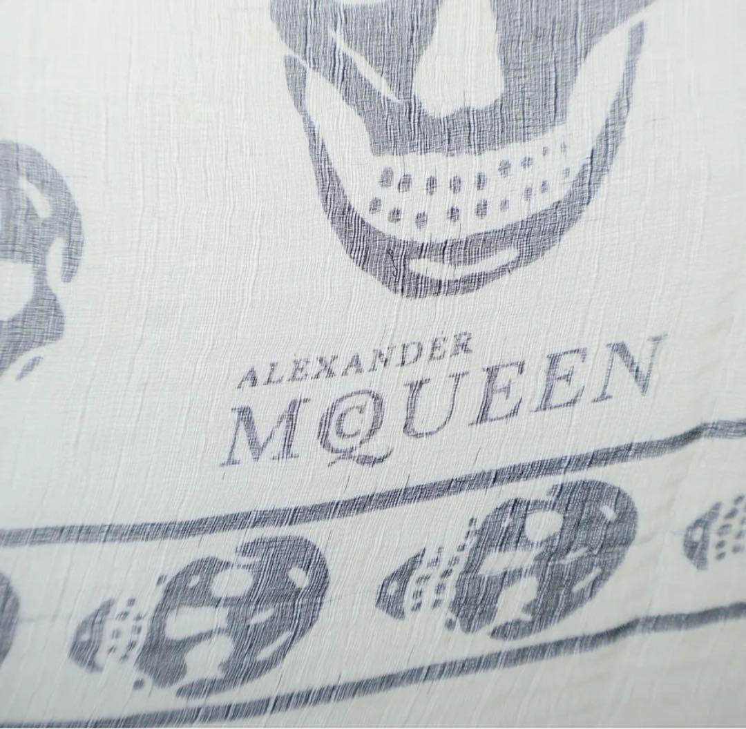 Alexander McQueen - スカーフ white