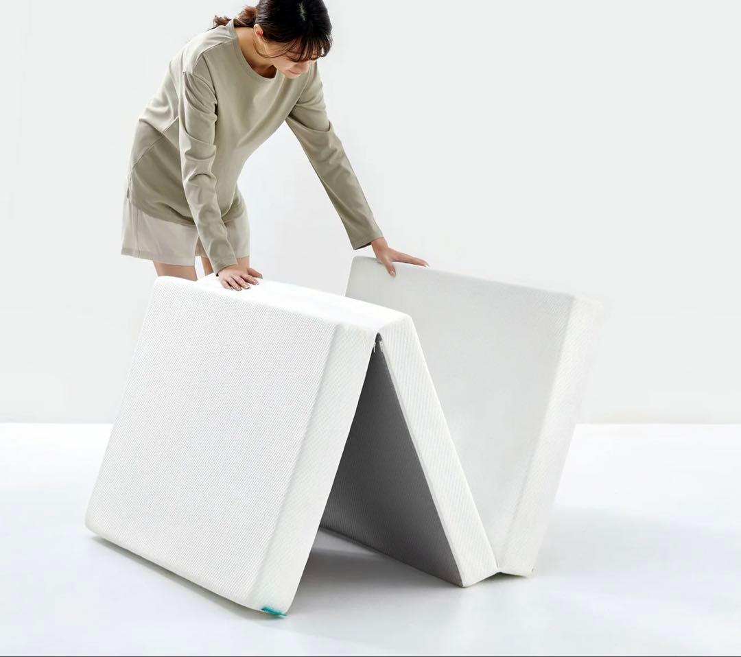 ✨ネルパンダ リーフ・マットレス✨三つ折り布団✨ダブルサイズ！✨美品✨