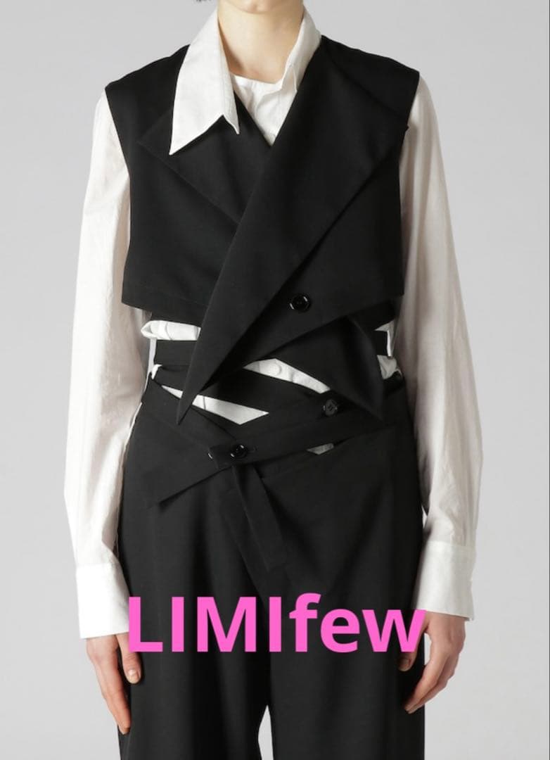 トップス LIMIfew / W/Gabardine Long Belt Vest