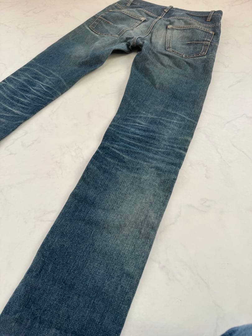 ディオールオム スリム テーパードジーンズ 27 イタリア製 ユーズド加工