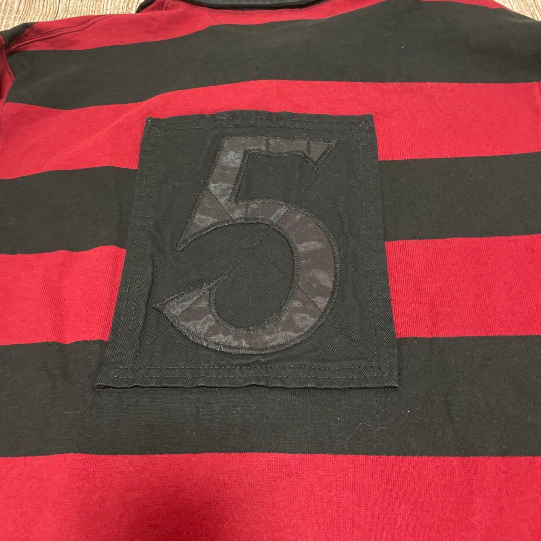 【希少】POLO RALPH LAUREN＊ワイドボーダー＊ラガーシャツ＊XL