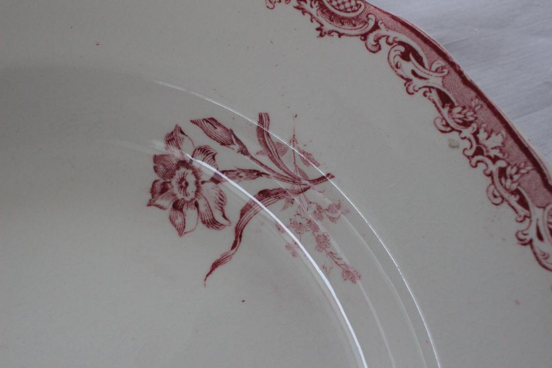 【B】【サルグミンヌ】フォンタンジュスーププレート /フランスアンティーク