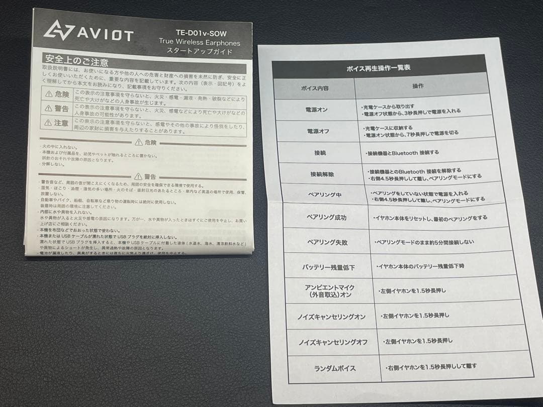 AVIOT TE-D01v-SOW HEROINEモデル ワイヤレスイヤフォン