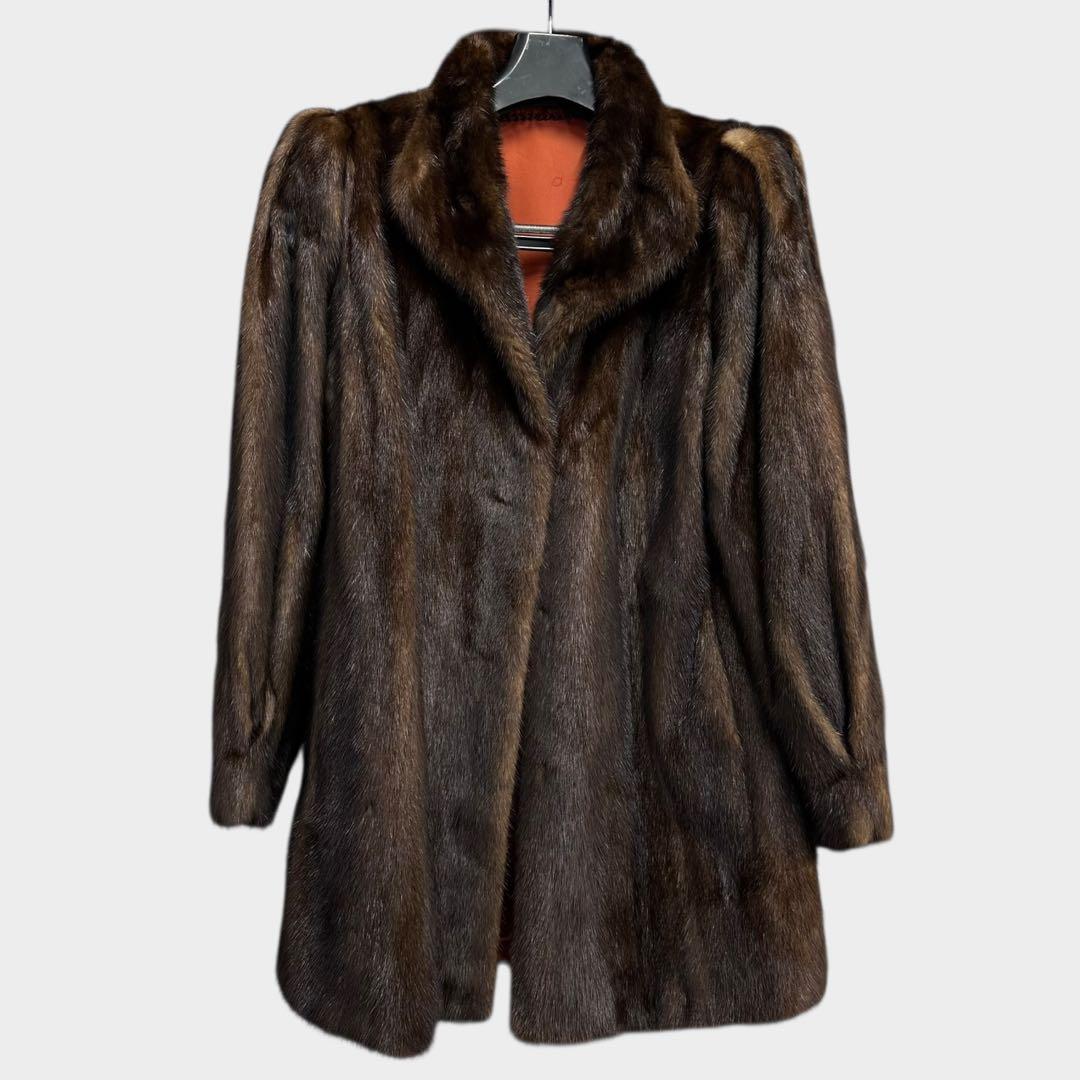 サガミンク　銀タグ　コート　ファーコート