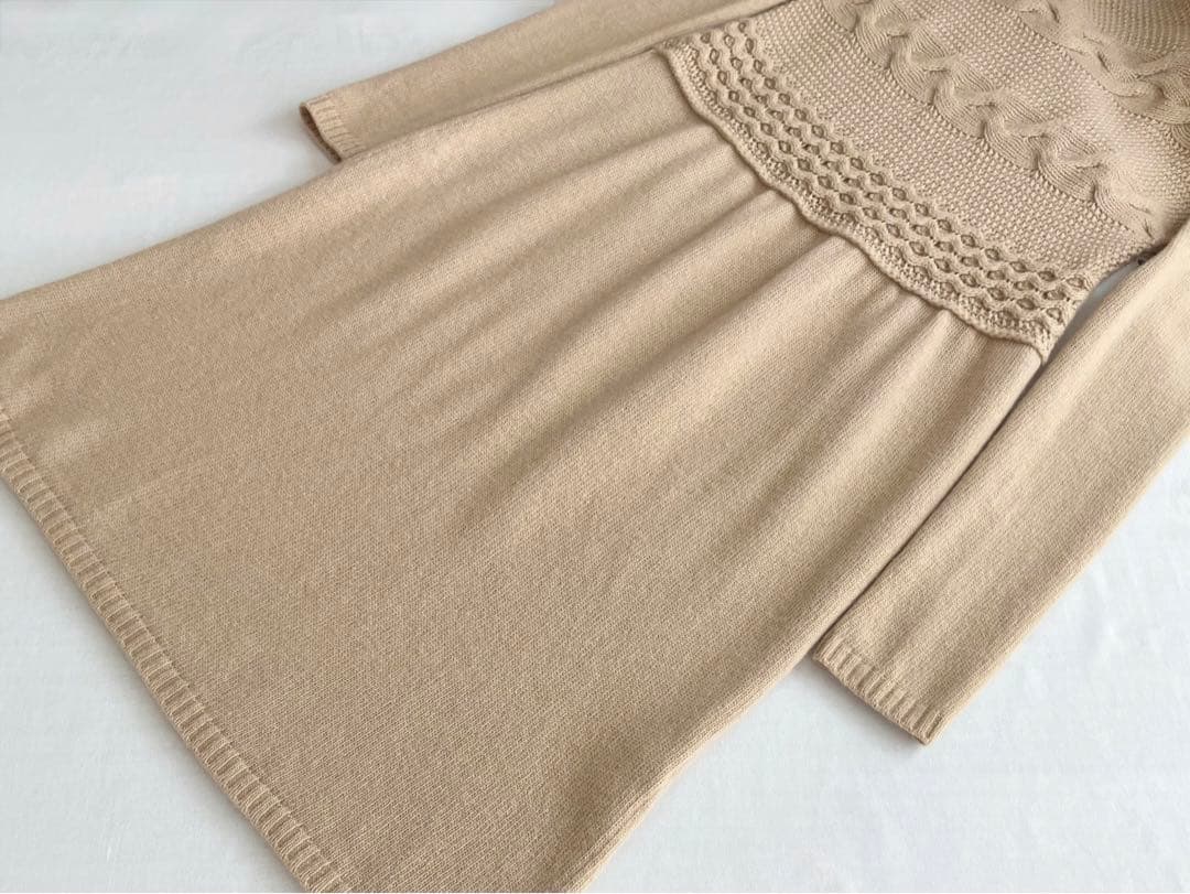 美品 MaxMara マックスマーラ カシミヤ アンゴラ ニット ワンピース