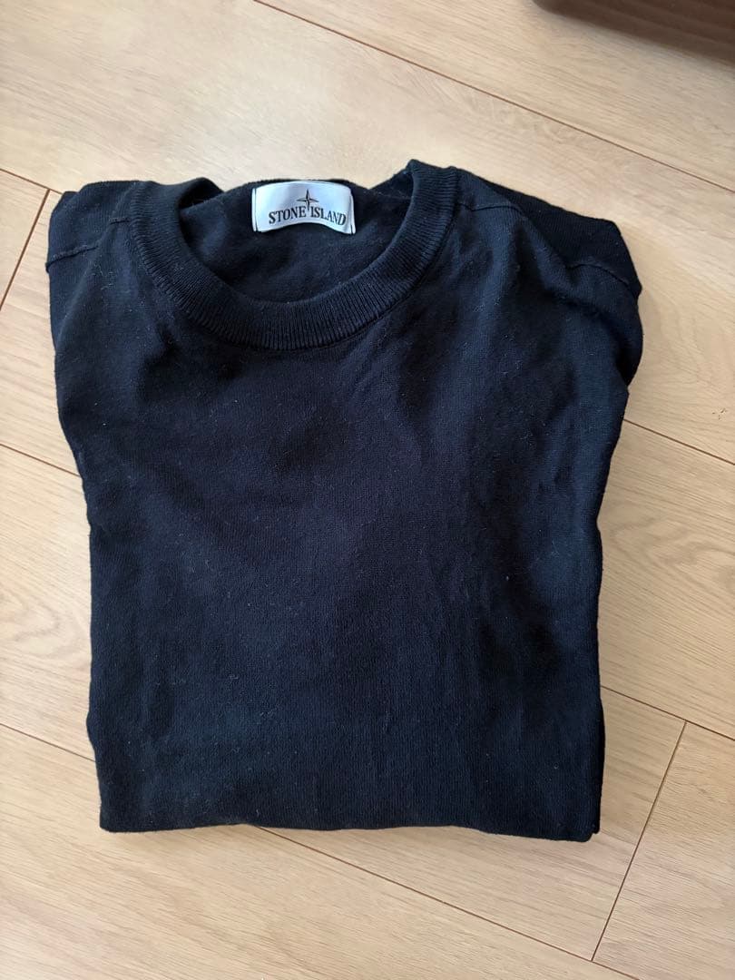 タグ有り未使用　STONE  XL クルーネックセーター　黒