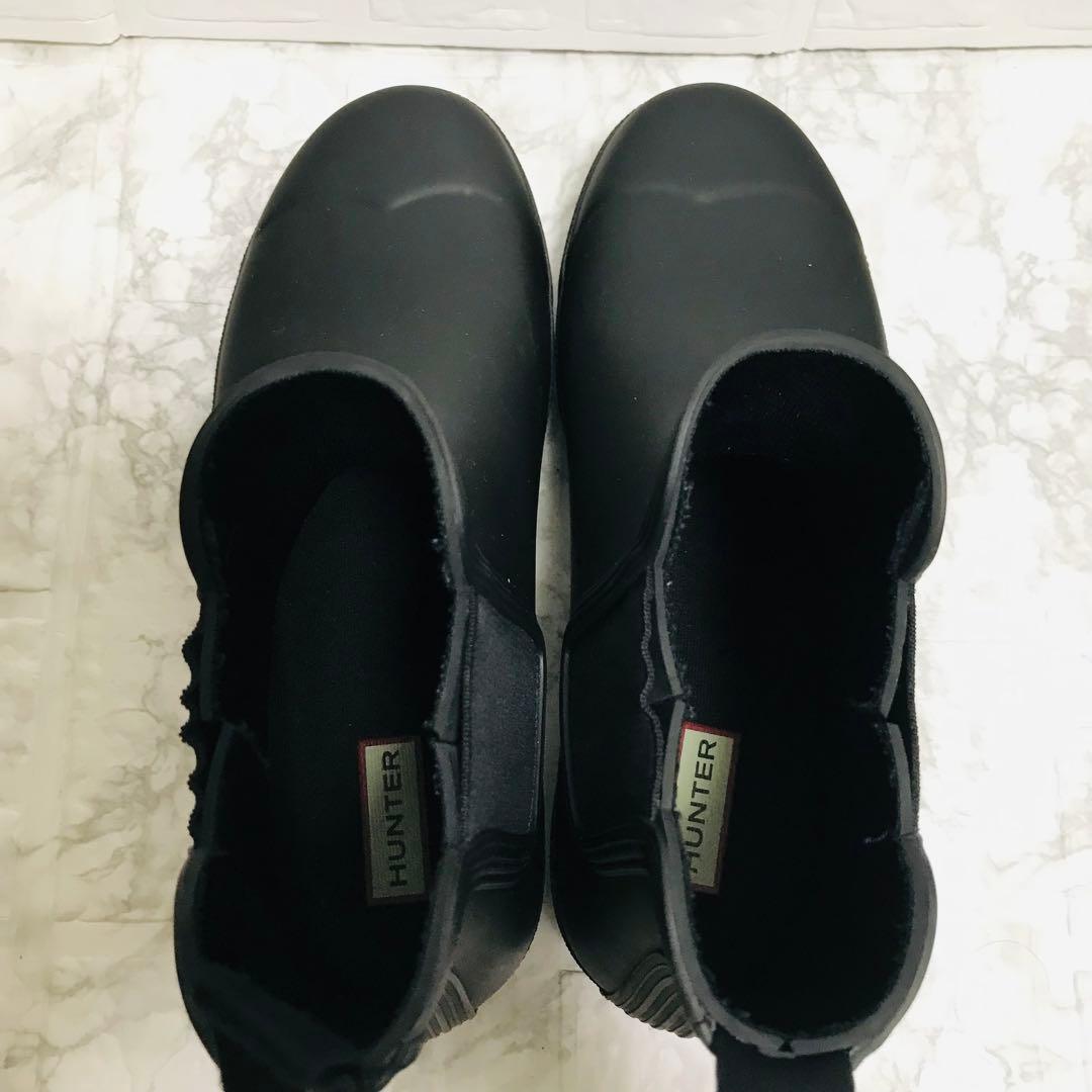 ✨美品✨HUNTER ハンター サイドゴア レインブーツ ブラック 27cm