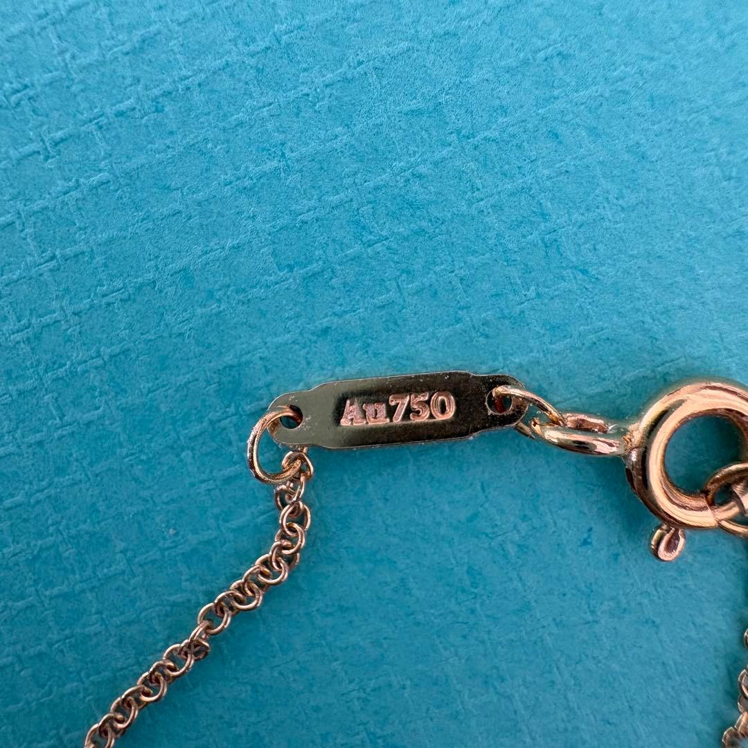 【訳あり】ティファニー Tスマイル ネックレス スモール18Kローズゴールド