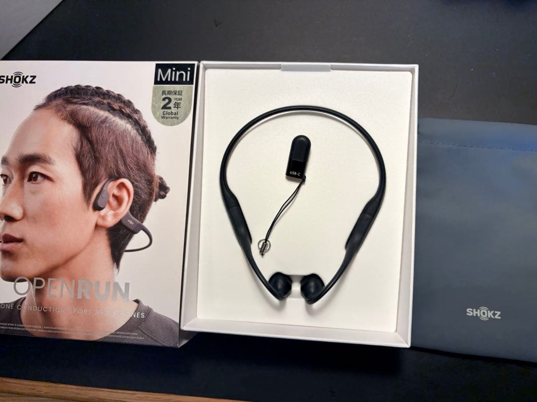 SHOKZ OPENRUN Mini マグネット充電 骨伝導イヤホン