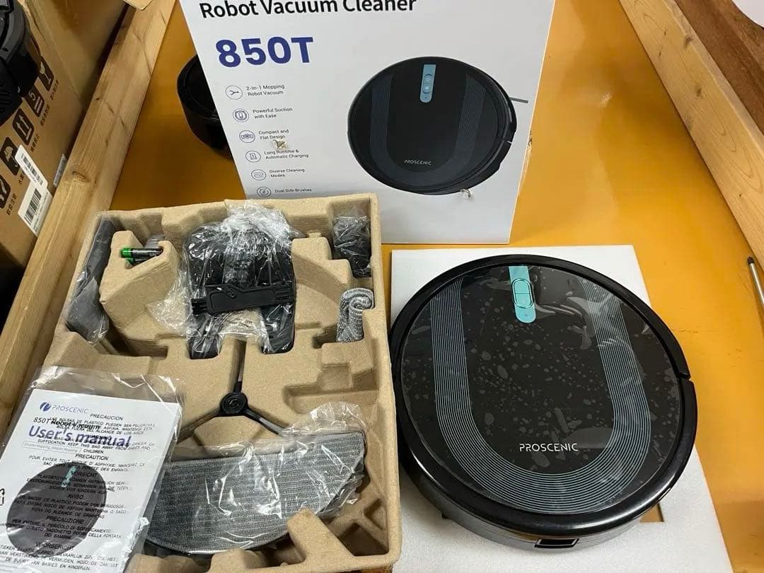 A Proscenic 850T 掃除ロボット 自動充電 水拭き両用