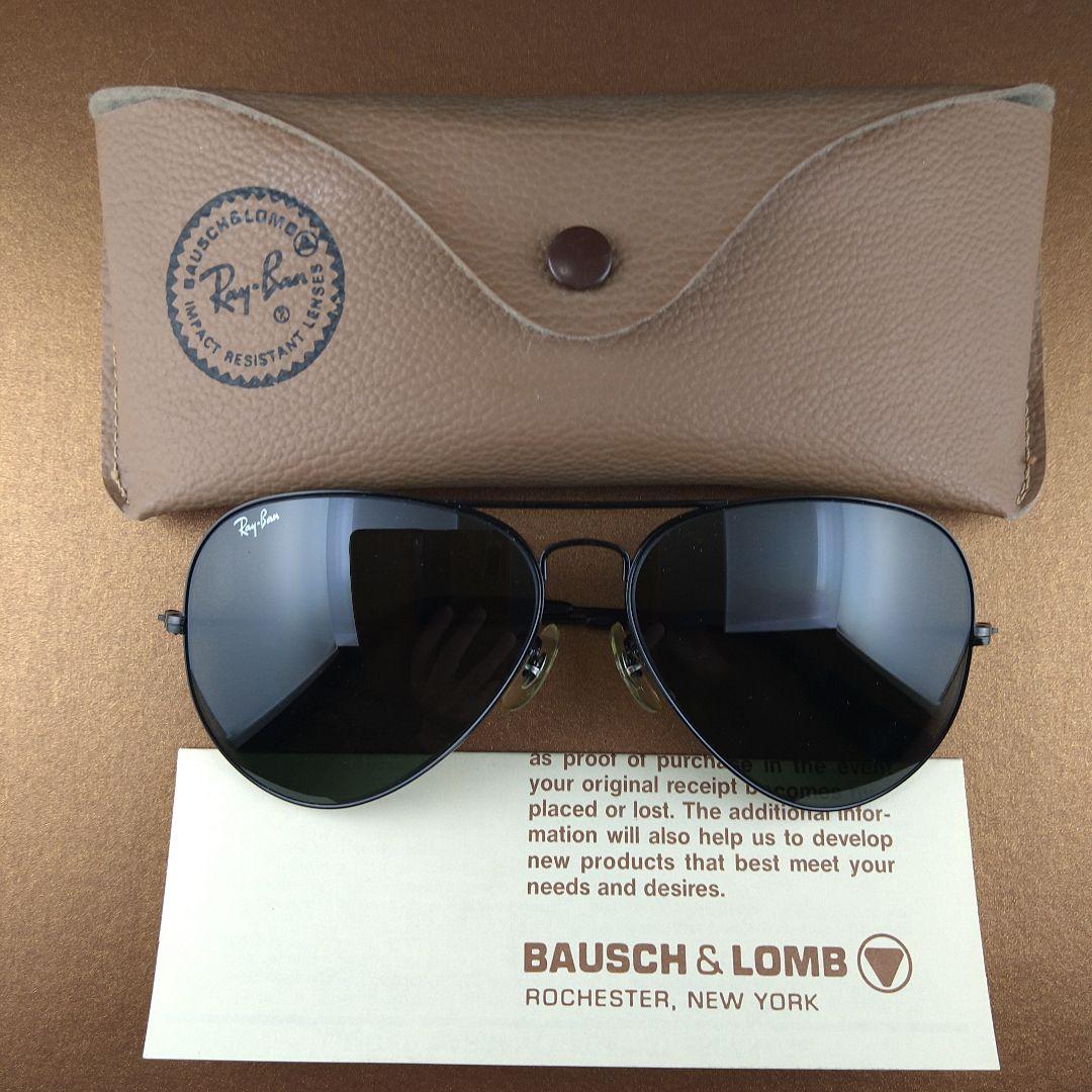 ヴィンテージサングラス ボシュロム社製Ray-Banアビエーター　62□14