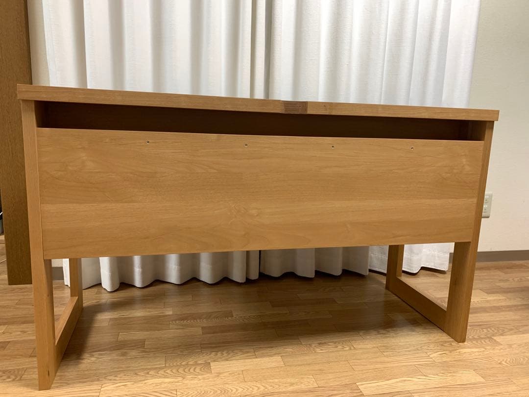 ２月末までアルダー天然木 アールデザインデスクシリーズ デスク・幅120.5cm