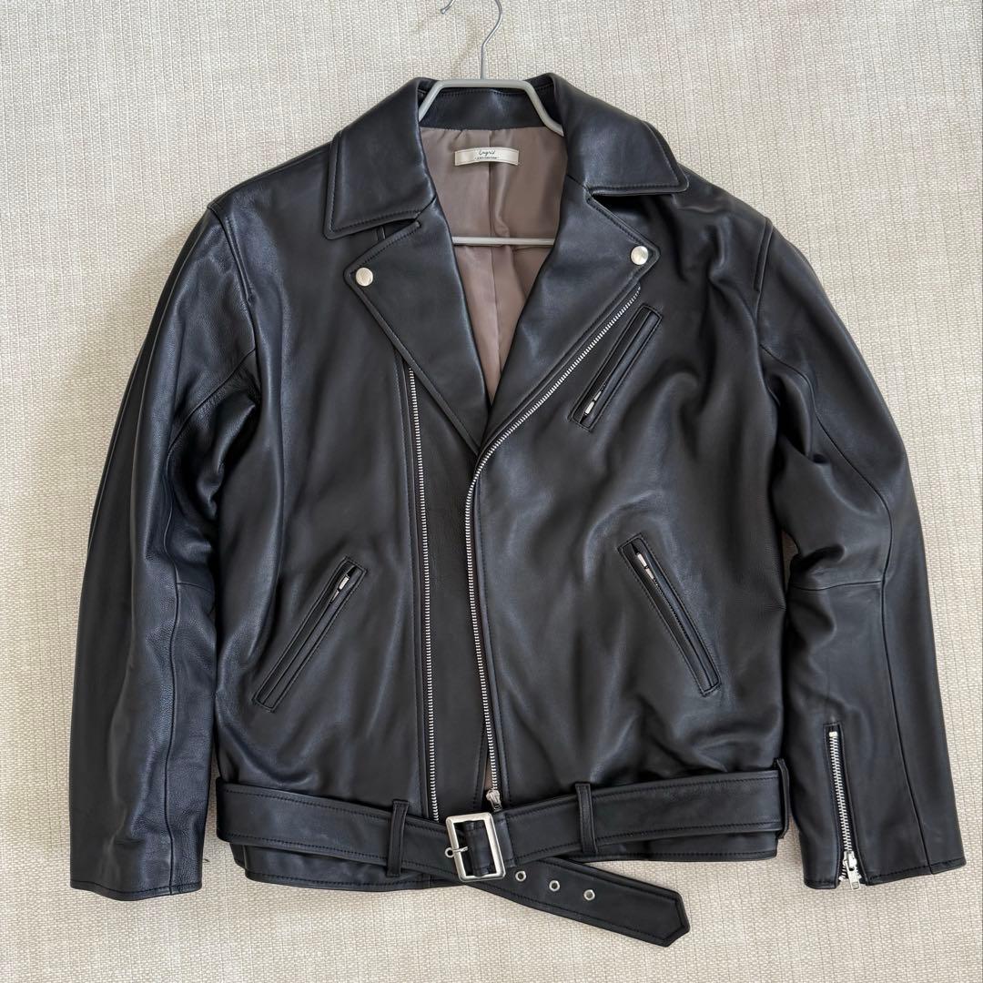 【未使用】Ungrid リアルレザー　ルーズライダース　羊革