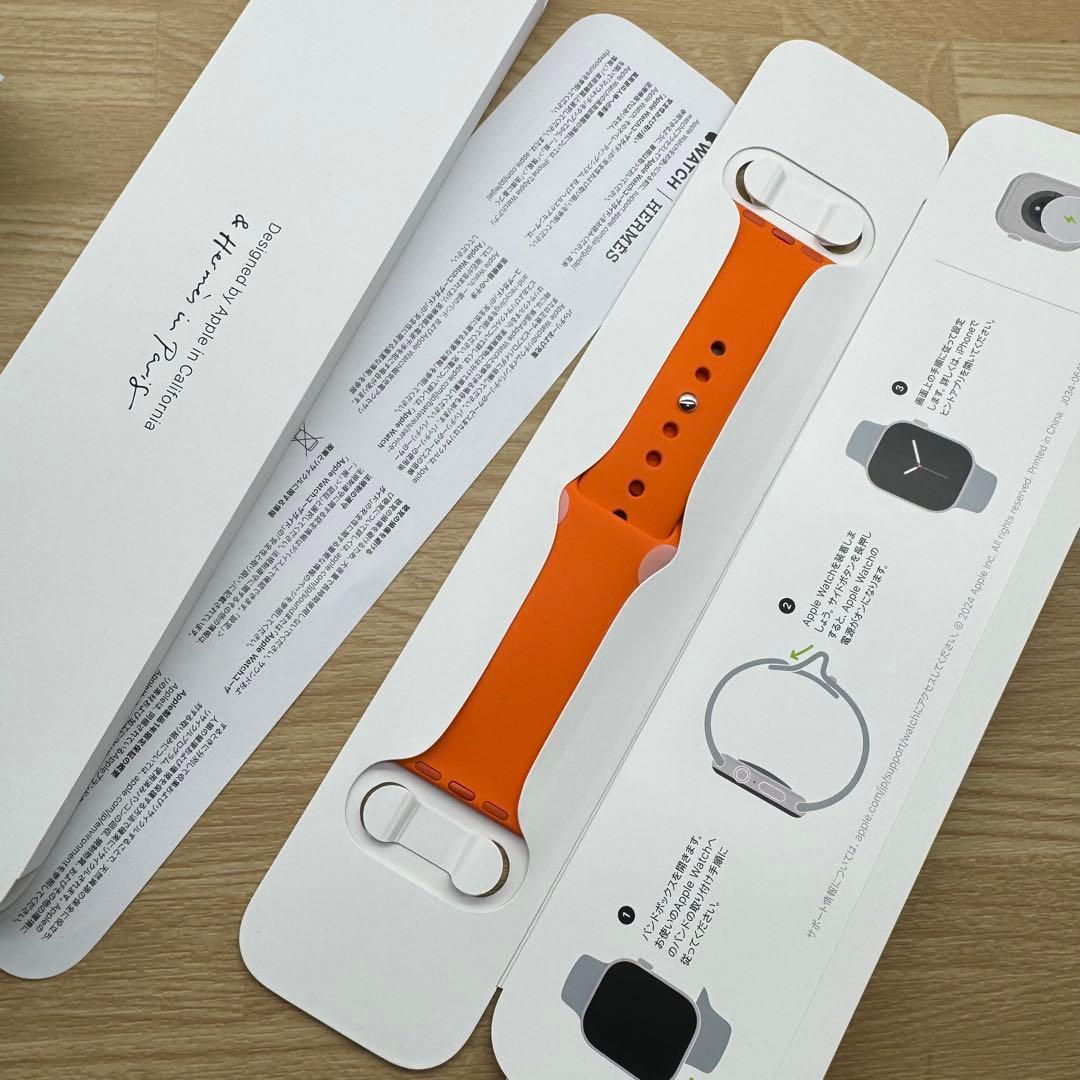2367 未使用　Apple Watch エルメス　オレンジ　スポーツバンド