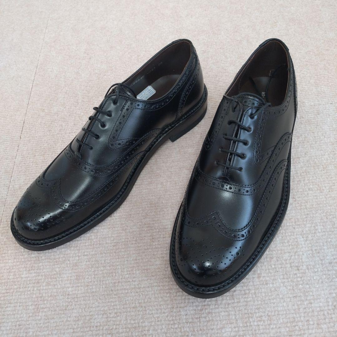 REGALブラックウィングチップドレスシューズ