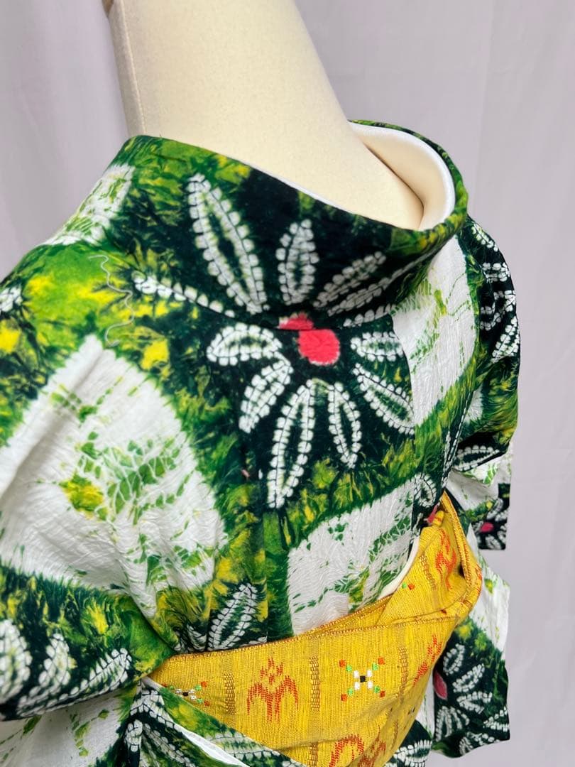 有松鳴海絞り　ゆかた