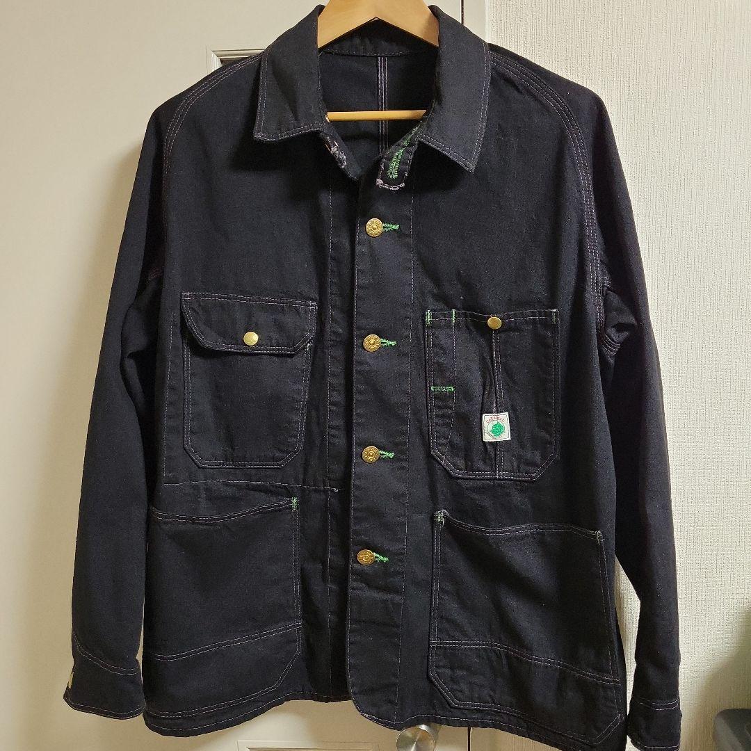 TCBジーンズ カバーオール Cat Head Jacket BKBK 38