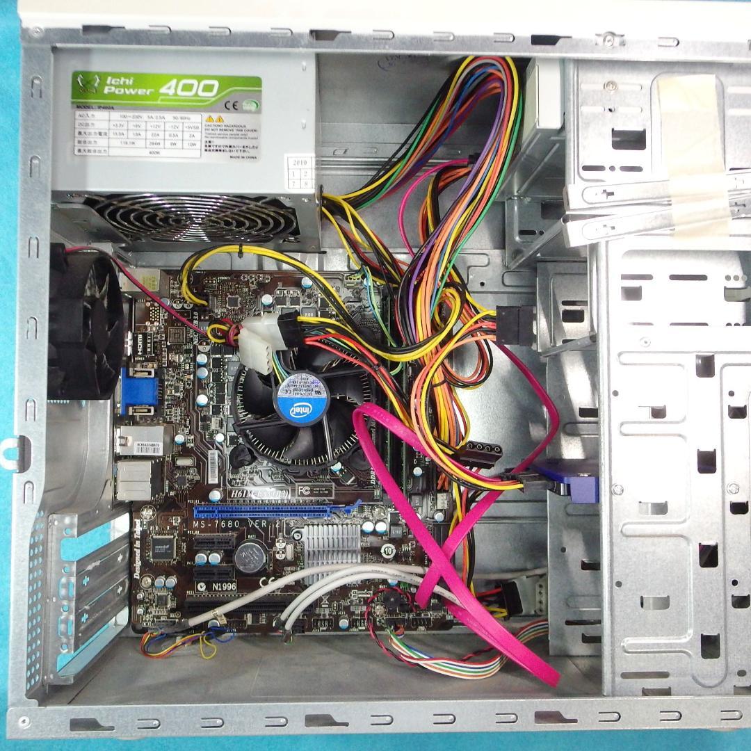 【動作品】自作ミドルタワーCore i5-3450＋RAM16GB＋SSD